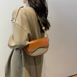 Women's Shoulder Bag Chain Crossbody Saddle Handbag
