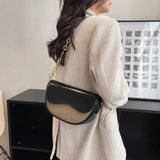 Women's Shoulder Bag Chain Crossbody Saddle Handbag
