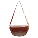 Women's Shoulder Bag Chain Crossbody Saddle Handbag