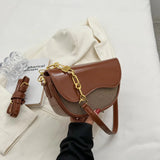 Women's Shoulder Bag Chain Crossbody Saddle Handbag