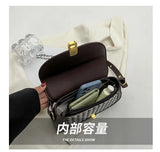 Lock Crossbody Bag Flap Handbag Women's Shoulder Bag