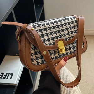 Lock Crossbody Bag Flap Handbag Women's Shoulder Bag