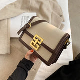 PU Leather Women's Crossbody Bag Retro Messenger Bag