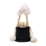PU Leather Women's Shoulder Bag Chain Crossbody Handbag