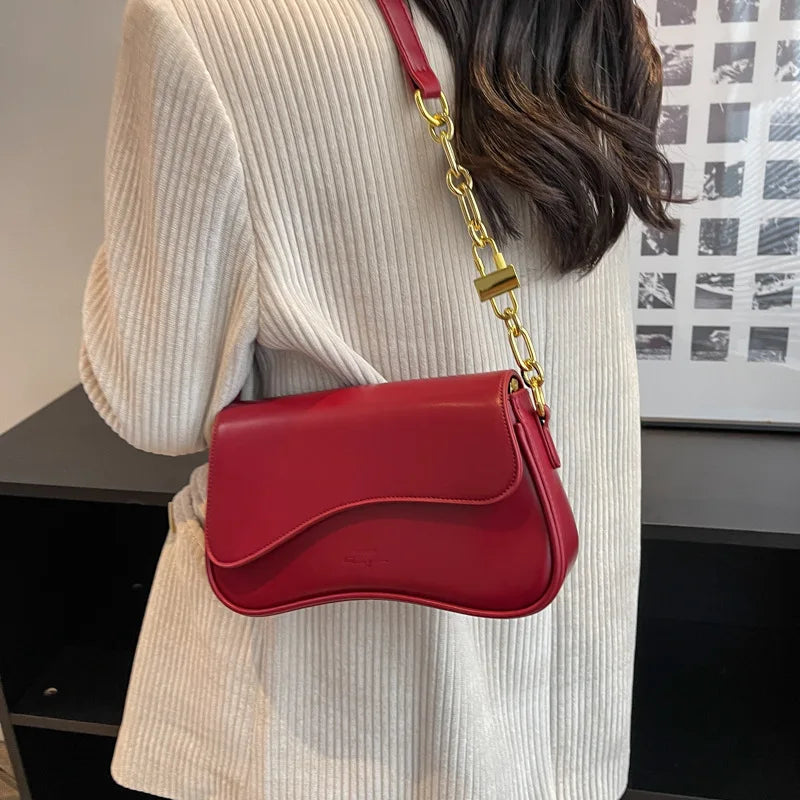 Women's Crossbody Shoulder Bag PU Leather Handbag