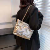 PU Leather Women's Shoulder Bag Chain Crossbody Bag Flap Handbag