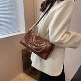 PU Leather Women's Shoulder Bag Chain Crossbody Bag Pillow Handbag