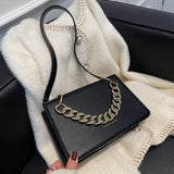 PU Leather Women's Shoulder Bag Chain Handbag Small Square Crossbody Bag