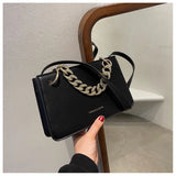 PU Leather Women's Shoulder Bag Chain Handbag Small Square Crossbody Bag