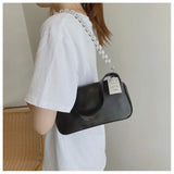 PU Leather Women's Square Crossbody Bag with Chain Strap