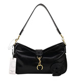 PU Leather Women's Shoulder Bag Lock Crossbody Handbag