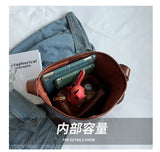 PU Leather Women's Shoulder Bag Crossbody Bag Bucket Handbag