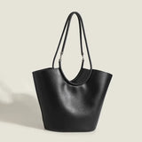 PU Leather Women's Shoulder Bag Crossbody Bucket Handbag