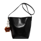 PU Leather Women's Shoulder Bag Crossbody Bag Bucket Handbag