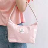 PU Leather Women's Shoulder Bag Crossbody Bag Half Moon Handbag