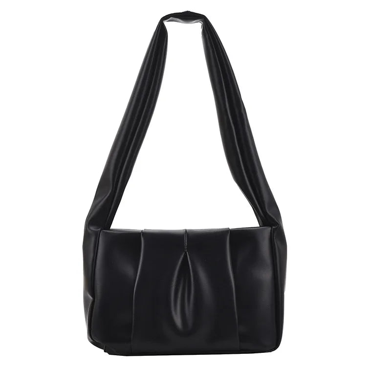 PU Leather Women's Shoulder Bag Handbag Small Cloud Crossbody Bag