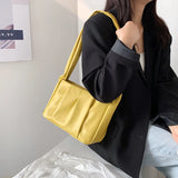 PU Leather Women's Shoulder Bag Handbag Small Cloud Crossbody Bag