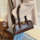 PU Leather Women's Shoulder Bag Handbag Vintage Retro Pillow Bag