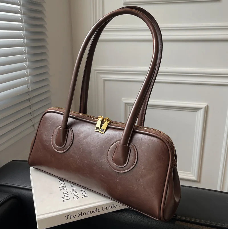 PU Leather Women's Shoulder Bag Handbag Vintage Retro Pillow Bag