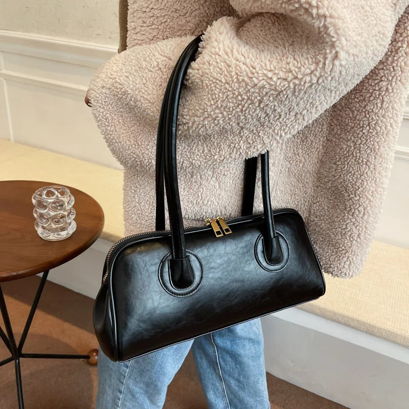 PU Leather Women's Shoulder Bag Handbag Vintage Retro Pillow Bag