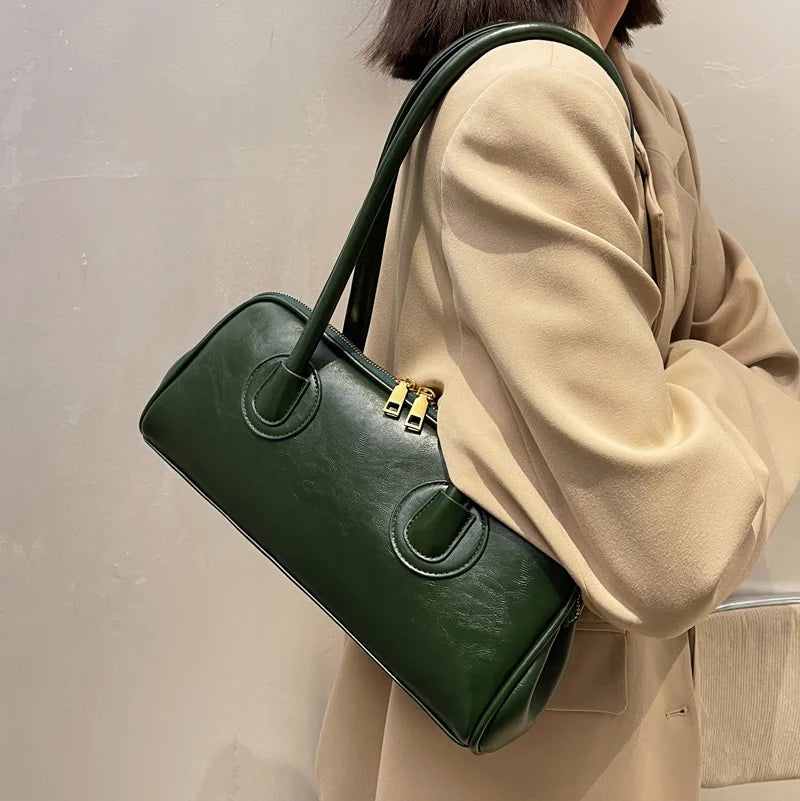PU Leather Women's Shoulder Bag Handbag Vintage Retro Pillow Bag