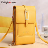 Phone Shoulder Bags Women PU Leather Screen Touch Crossbody Bags
