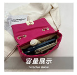 Quilted Chain Crossbody Bag Flap Handbag