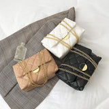 Plaid Quilted Women's Shoulder Bag Chain Crossbody Bag