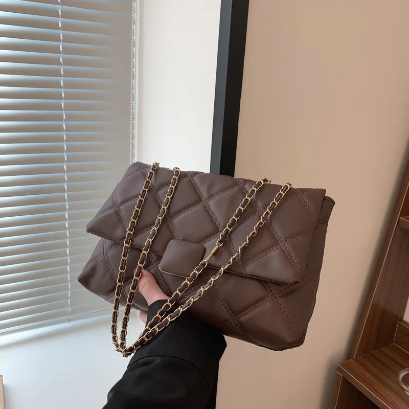 Quilted Women's Shoulder Bag Chain Crossbody Handbag