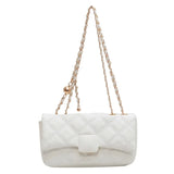 Quilted Chain Crossbody Bag Flap Handbag