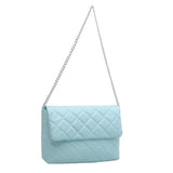 Plaid Quilted Chain Crossbody Handbag