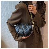 Plaid Chain Crossbody Handbag