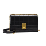 Plaid Quilted Women's Shoulder Bag Chain Handbag Small Flap Crossbody Bag
