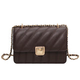 Plaid Quilted Women's Shoulder Bag Chain Handbag