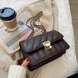 Plaid Quilted Women's Shoulder Bag Chain Handbag