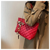 Plaid Quilted Crossbody Shoulder Bag Handbag