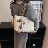 Plaid Quilted Crossbody Shoulder Bag Handbag