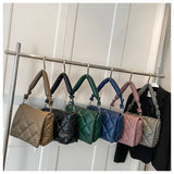 Plaid Quilted Shoulder Bag Crossbody Handbag