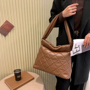 Plaid Quilted Women's Shoulder Bag Handbag