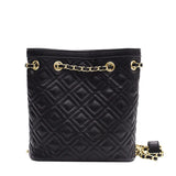 Plaid Quilted Women's Backpack Soft PU Chain School Bag Small Travel Bag