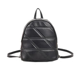 Plaid Quilted Women's Backpack School Bag Travel Bag