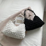 Polyester Women's Shoulder Bag Handbag Small Square Crossbody Bag