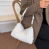 Polyester Women's Shoulder Bag Handbag Small Square Crossbody Bag