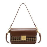 Women's Lock Crossbody Bag Flap Handbag