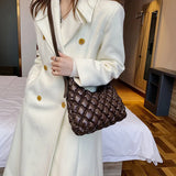Quilted Padding Shoulder Bag Crossbody Handbag