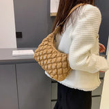 Quilted Padding Shoulder Bag Crossbody Handbag