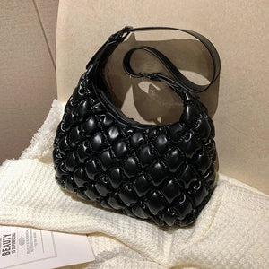 Quilted Padding Shoulder Bag Crossbody Handbag