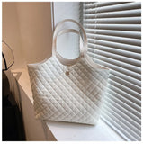 Quilted Padding Women's Shoulder Bag Crossbody Large Flap Handbag