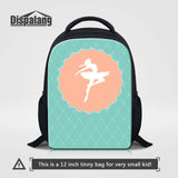 Schoolbag Ballet Print Kids Backpack For 0-5 Year