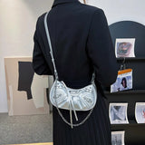 Leather Crossbody Bag for Women Underarm Handbag